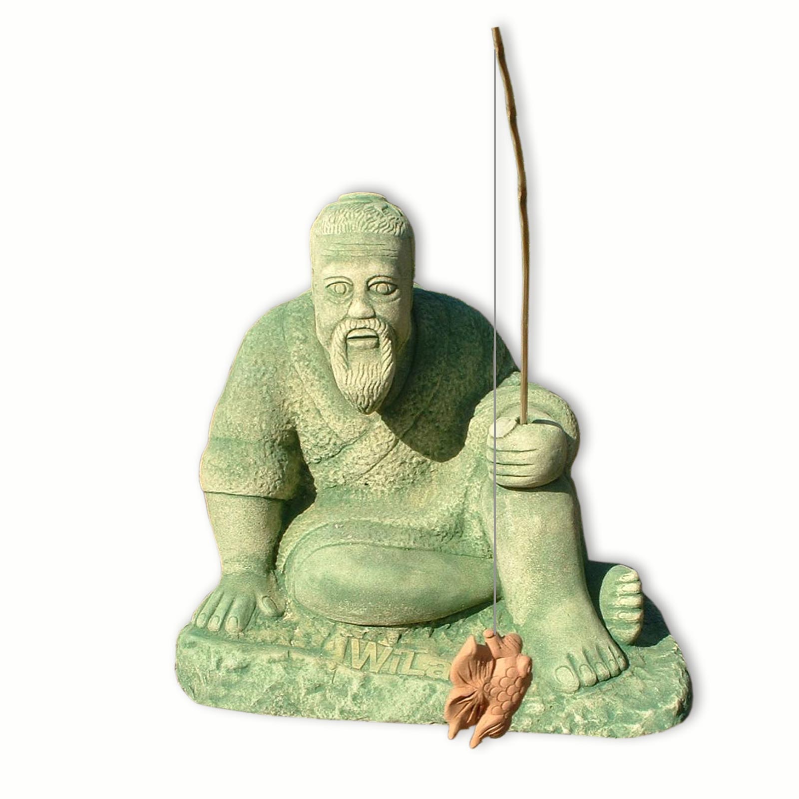 großer Angler gelb grün