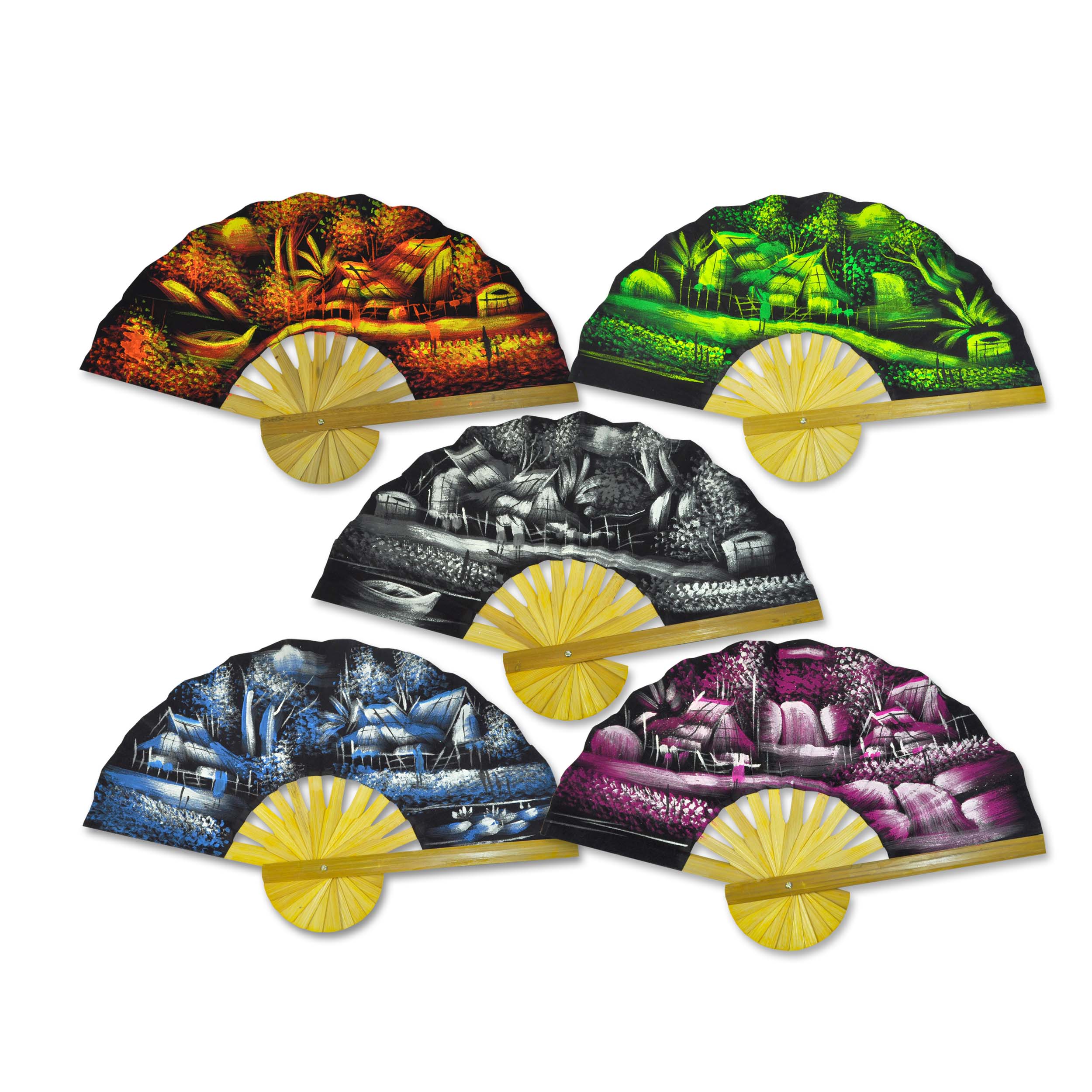 Handbemalter Dekofächer Übersicht