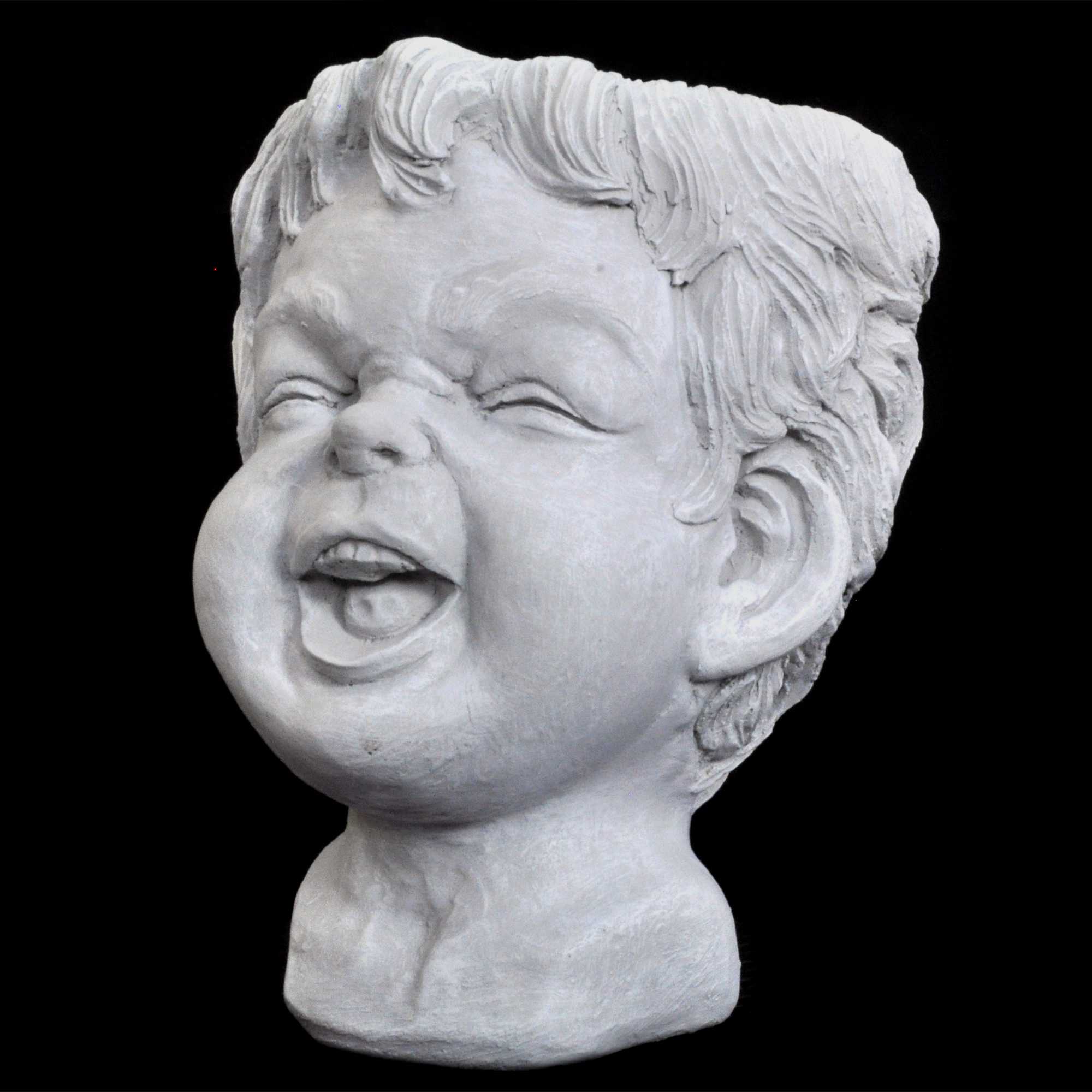 Blumengefäß verschiedene Motive massive Steinfigur Pflanztrog