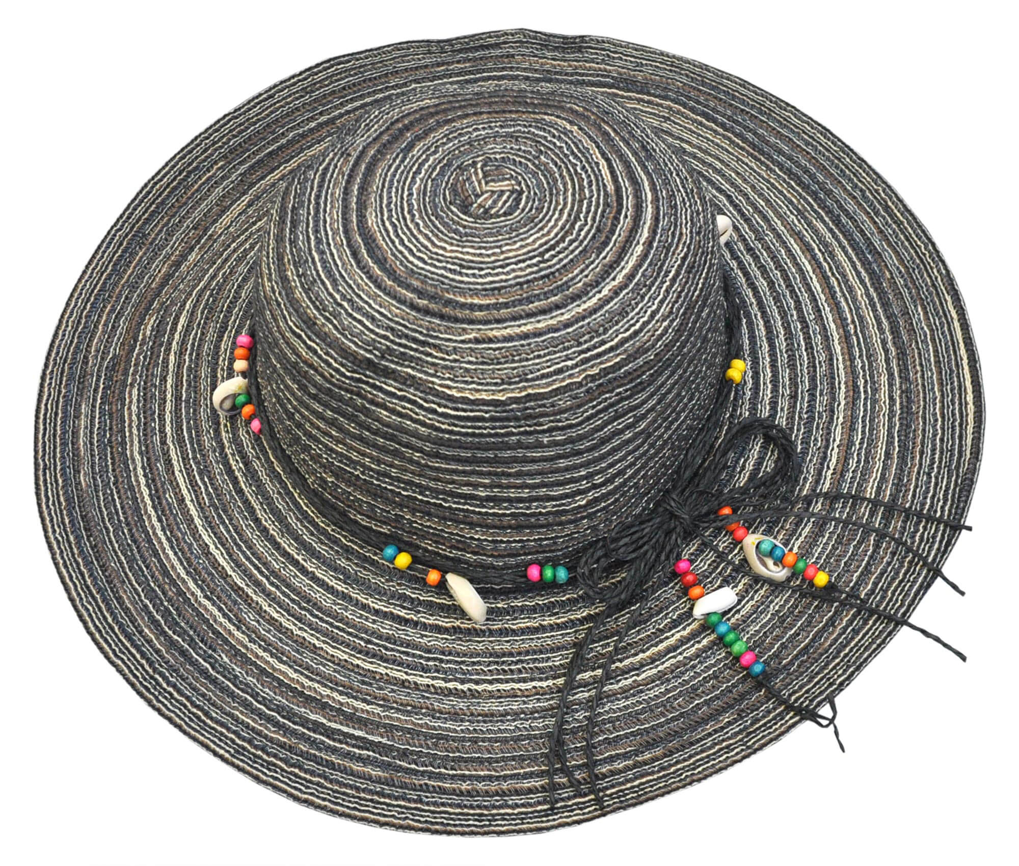 42136_1a58ca7a774cb7ftwpJ269Qvr3No Strohhut mit Perlen und Muscheln meliert