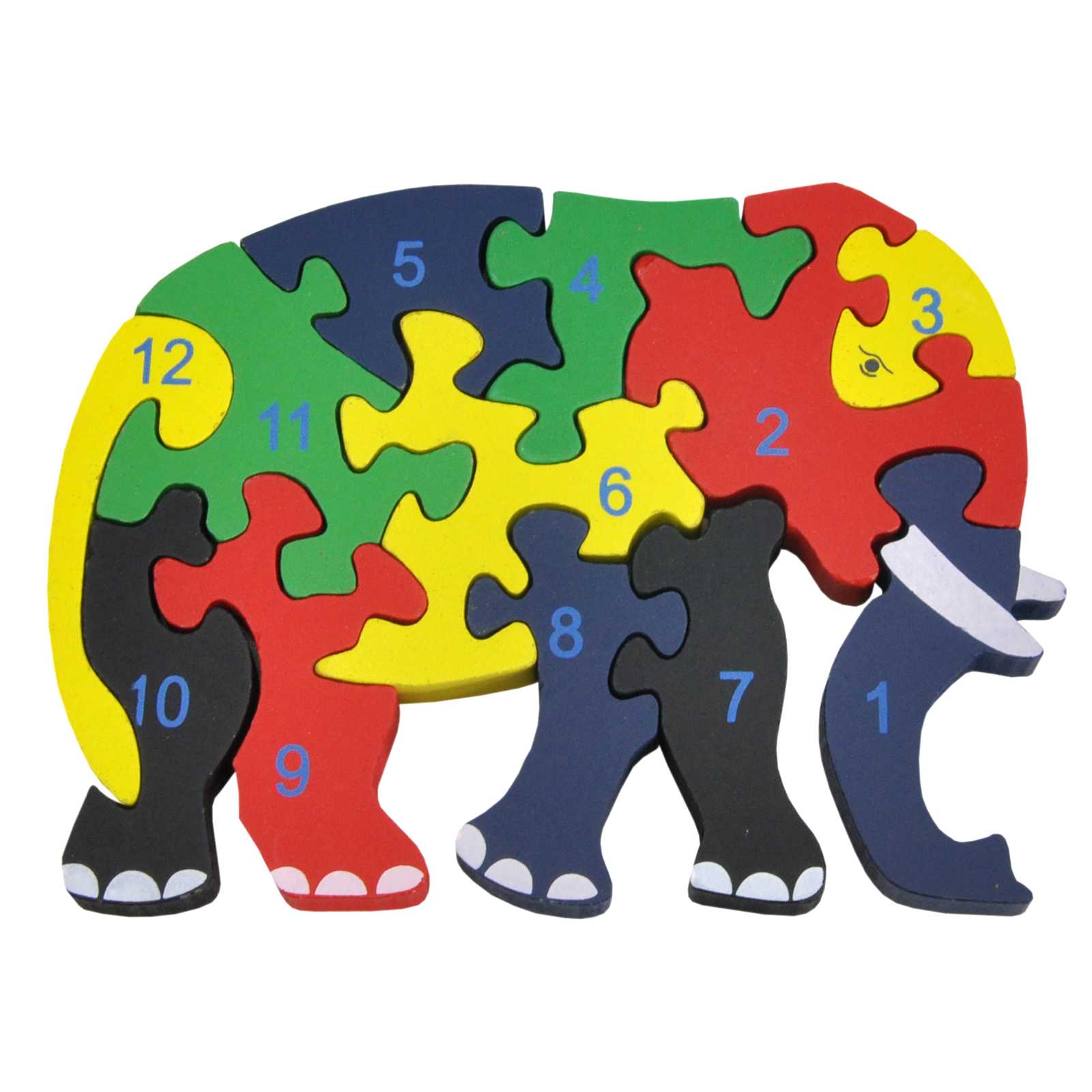 Holzpuzzle Elefant