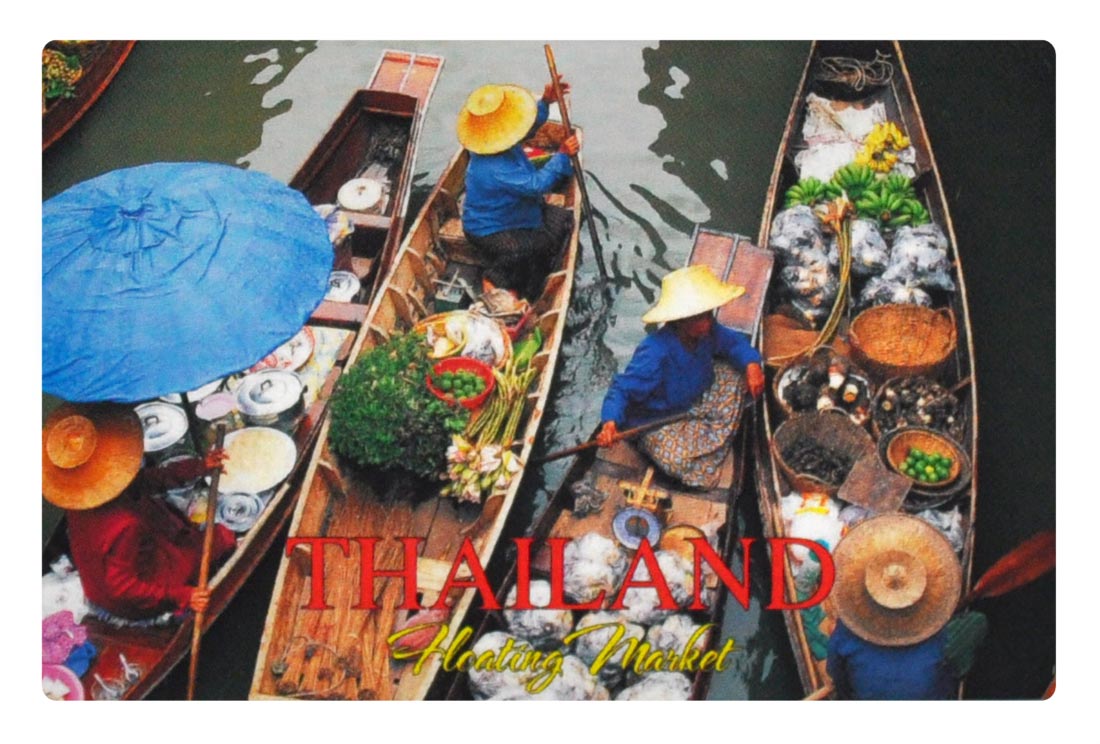 Flachmagnet Kühlschrankmagnet mit Thailandfoto – Maße: 8,5x5,5 cm - Motiv 14039