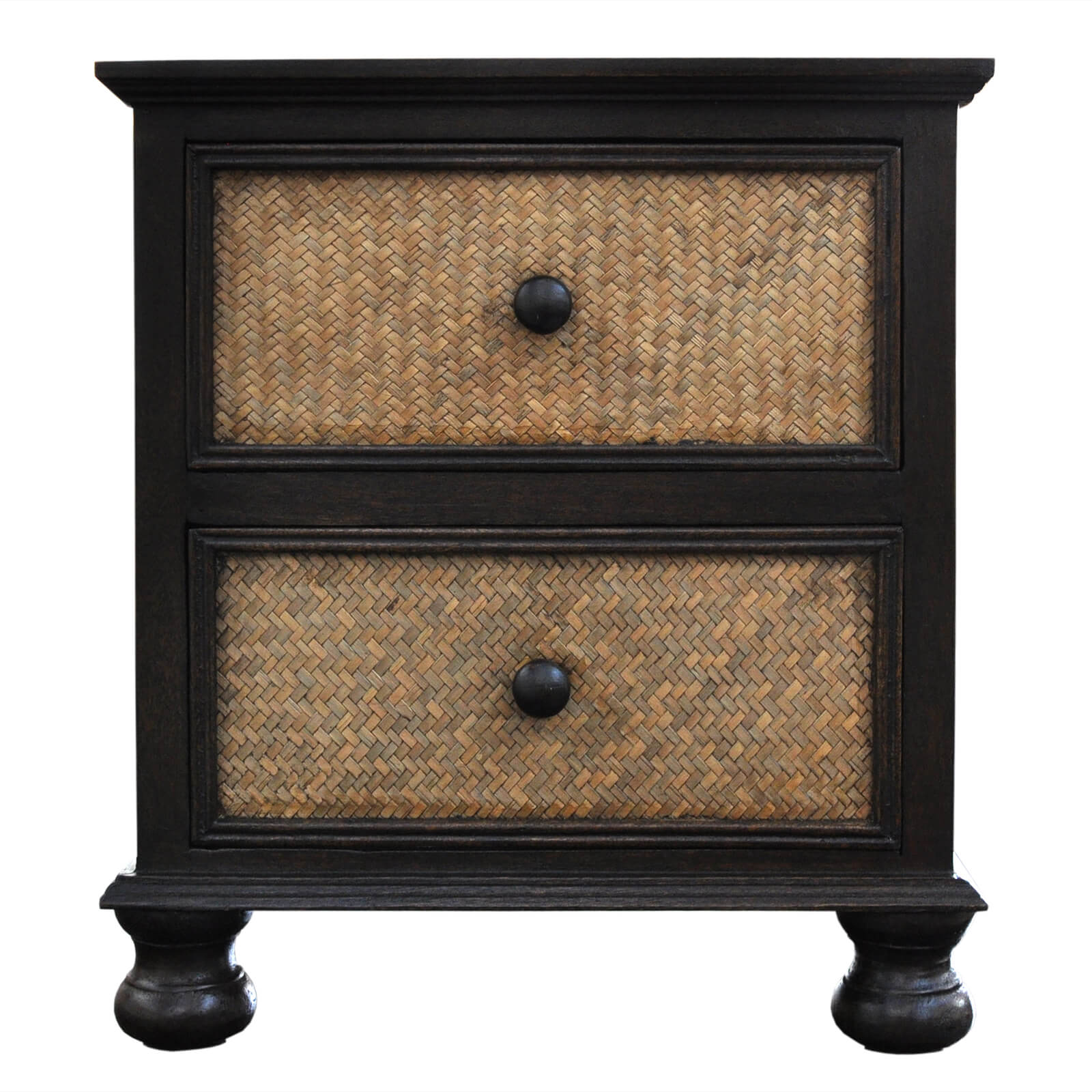 16350_1b Rattanschränkchen mit Fächer und Schubladen