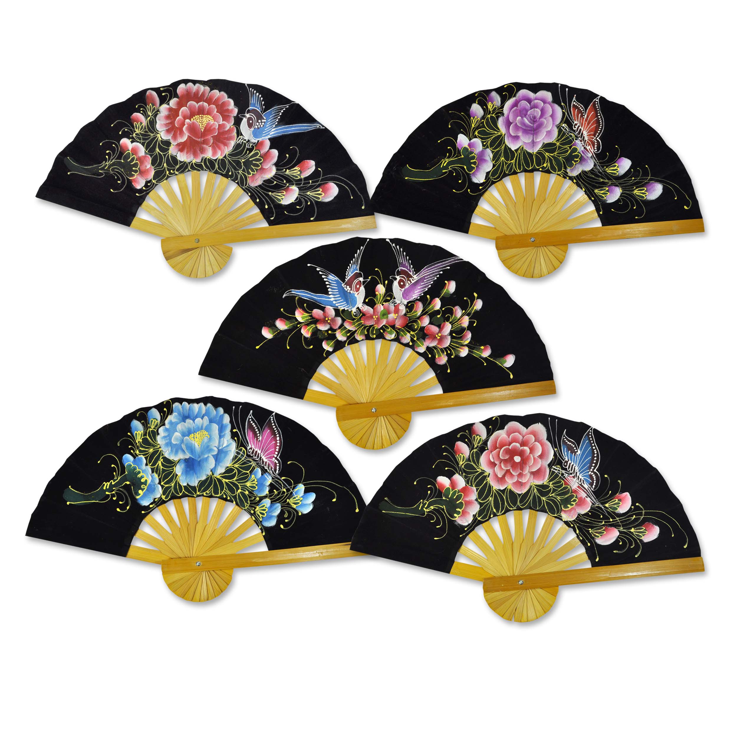 Asia Handfächer Übersicht